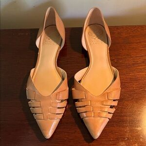 Vince Camuto d'orsay woven leather flats